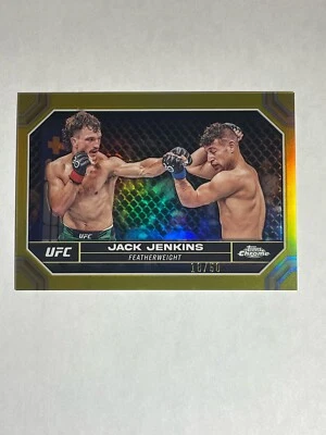 Jack Jenkins 2024 Topps Chrome UFC Gold Refractor #84 18/50 - Image 1 of 4