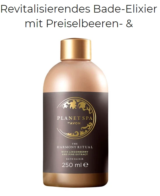 Avon Planet Spa Badeschaum mit Preiselbeeren Pinienkernen Extrakt 250ml Neu