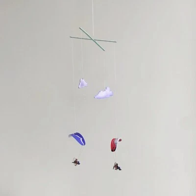 Парапланеризм нейтральный ребенка мобильный детский декор, облака и MotoPARAGLIDERS - Изображение 1 из 3