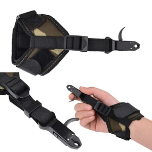 Pinza de tiro con arco ayuda de liberación gatillo correa de muñeca compuesto para adultos arco caza BK/CM - Imagen 1 de 6