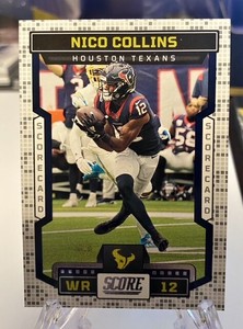 Nico Collins 2023 Score Football Scorecard Parallel Houston Texans