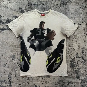 Nike Bo Jackson T Shirt Men’s Large Big Graphic Raiders Football NFL Vintage - Picture 1 of 6