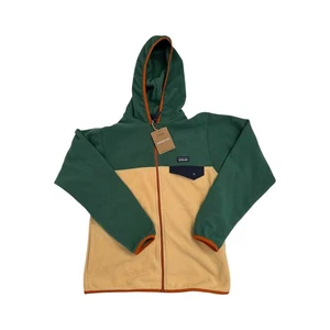 Patagonia Micro D Snap-T Fleece Hoodie Full Zip Colorblock Kids L(12) NEW NWT - Picture 1 of 6