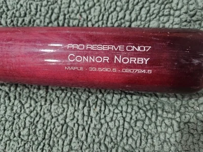 Connor Norby Used Not Broken Victus Baseball Bat - Image 1 of 4