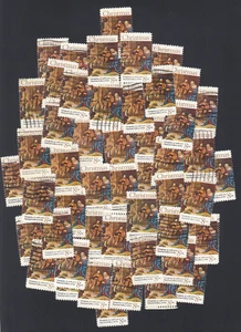 Postage Stamps for Crafting: 1971 8¢ Adoration of the Shepherds, 50 USED STAMPS - Picture 1 of 1