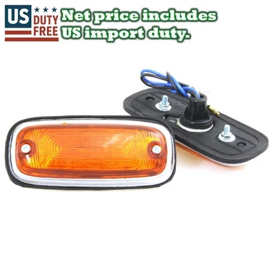 PAR DE LUCES MARCADORAS LATERALES NUEVAS PARA TOYOTA CORONA T RT100 RT110 RT120 1973-1979 Foto 1 de 4