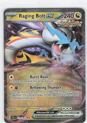 SV05: Temporal Forces #123/162 Raging Bolt ex - Image 1 of 2