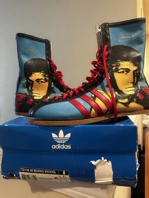 Adidas Muhammad Ali X Andy Warhol Zapatos de Boxeo 2005 Solo 500 Pares Hechos  Foto 1 de 4