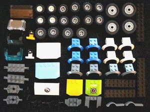 Lego Auto Fahrzeug Teile 150g Teil Rad Kotflügel Windschutzscheibe Basis Achse Konvolut Lot - Bild 1 von 5