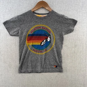 Aviator Nation T Shirt Youth 8 Austin Texas Surfing Graphic Short Sleeve USA - Picture 1 of 14