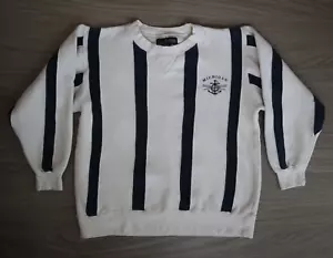 Vintage 90's University Of Michigan Sweatshirt Crewneck Striped Medium M - Picture 1 of 7