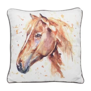 Horse Country Life Cushion - 43cm - Lesser & Pavey Tack Room Horsebox - Picture 1 of 1