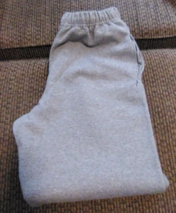 MEN'S SWEAT PANTS - JOGGERS - JERZEES - COLOR LIGHT GRAY - SIZE L - Picture 1 of 5