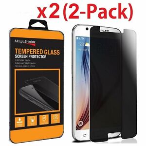 2 Pack Tempered Glass Privacy Anti Spy Screen Protector For Samsung Galaxy S6