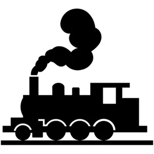 Steam Train Vinyl Decal Sticker for Wall, Door, Car, PC, Laptop, Desk, Nursery - Picture 1 of 1