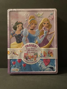 New Disney Princess Colorful Activity Set Book Poster Stickers Markers New - Picture 1 of 5