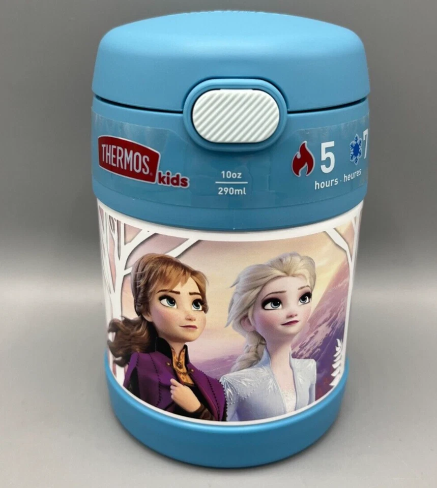 Frozen Thermos Funtainer Kids 10 Ounce Insulated Food Jar w/ Spoon