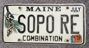 Targa Maine Vanity 2019 #SOPO RE "Combinazione" (logo Chickadee/Pinecone) - Foto 1 di 7