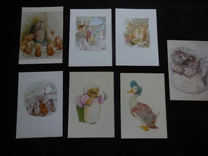 BEATRIX POTTER 7 POSTCARD VTG  UNUSED - Picture 1 of 4