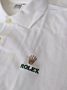 *** Camisa de tenis Rolex Golf grande para hombre blanca 100 % algodón hecha en EE. UU. 🇺🇸 * - Imagen 1 de 13
