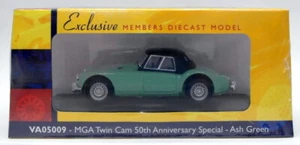 Vanguards 1/43 Scale VA05009 MGA Twin Cam 50th Anniversary Special - Ash Green - Picture 1 of 1