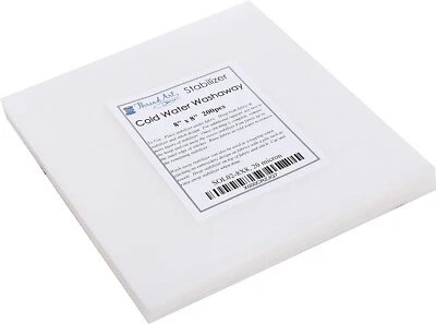 COLD WATER WASHAWAY EMBROIDERY STABILIZER BACKING TOPPING - 8" x 8" SQUARES - Image 1 of 4