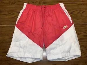 NWT Nike Sportswear Windrunner Track Shorts Size Large AR2424-623 Pink/White - Picture 1 of 12