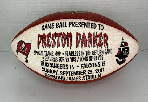 Tampa Bay Buccaneers Preston Parker Game Football Cover