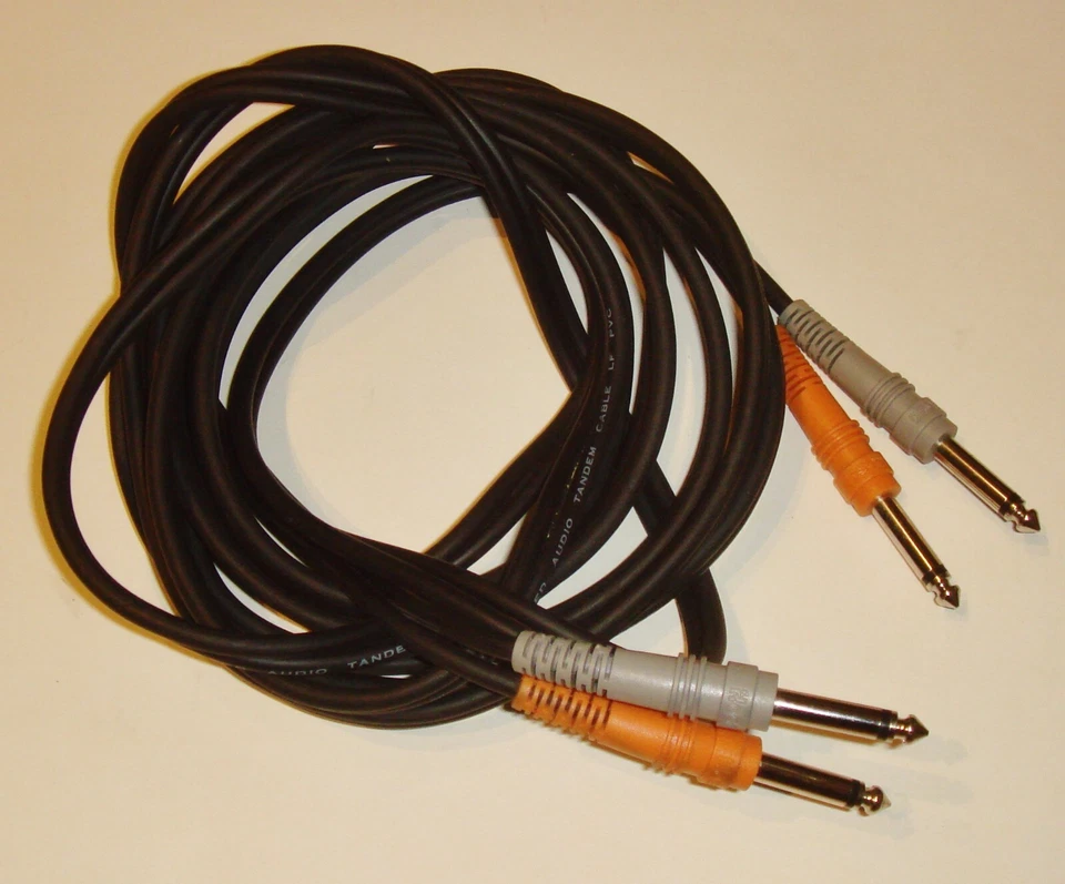 Cable tándem de audio blindado HOSA 1/4" TS alta calidad Foto 1 de 4