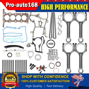 Juego de varillas de conexión de cadena de distribución de junta de culata para Buick Chevy 2011-2020 1,4 L Turbo - Imagen 1 de 15