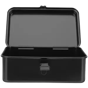 metal lockable toolbox Small Tool Box Secured Toolbox Portable Tool Storage - Picture 1 of 12