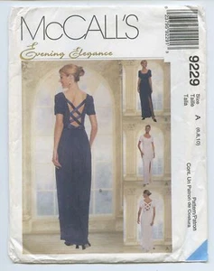 1998 McCall's 9229 Evening Elegance Misses Lined Dress - Size 6-8-10 * uncut - Picture 1 of 3