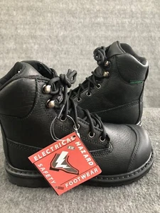 Lehigh Safety Boots Mens 4W 4.5W 5.5M Steel Toe Electrical Work Shoes - Picture 1 of 20