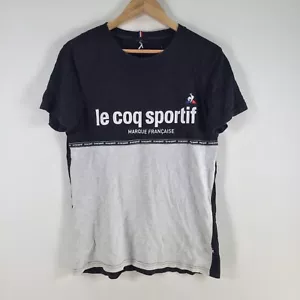Le coq sportif mens t shirt size S black grey short sleeve crew neck 090836 - Picture 1 of 9