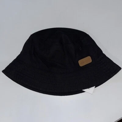 Nuevo Foxinhat Negro Lino Mezcla de Algodón Sombrero Cubo Unisex Calce Pequeño Nuevo con Etiquetas Foto 1 de 4