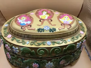 Vintage Disney Princesses Ballerina Water Globe Musical Jewelry Box WORKS - Picture 1 of 9