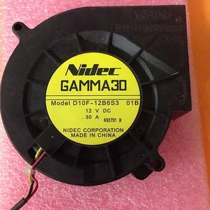 New Nidec Motor Fan Gamma30 Model D10F-12B6S3 01b 12V DC .30A JVC HD52G887 - Picture 1 of 4