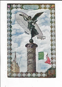 Italian Battaglione Dirigieilisti Zepplin Artist Signed Postcard p2081 - Picture 1 of 2