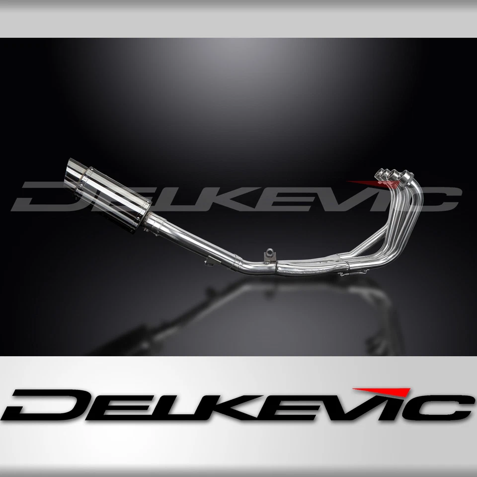 Silenciador de escape completo Honda CBR600 1991-1998 4-1 8" redondo de acero inoxidable Foto 1 de 4