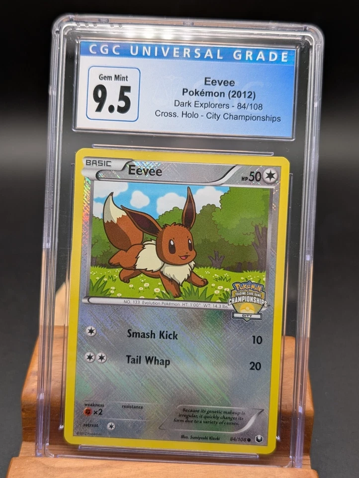 2012 Pokemon Dark Explorers Eevee Cross Holo #84 CGC Gem Mint 9.5/10 City Champs - Image 1 of 2