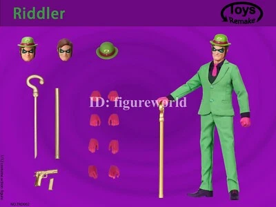 Pre-order ToysRemake TRD002 1/12 Bat Man The Riddler 6" Action Figure Model Toy - Image 1 of 4