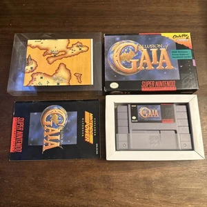Illusion of Gaia (Super Nintendo SNES) Complete W Map - Authentic - Super Clean! - Picture 1 of 15