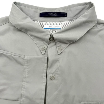 Columbia Tamiami Para Hombre Manga Larga PFG Omni Tono Gris Pesca Ventilada 3XL XXL Foto 1 de 4