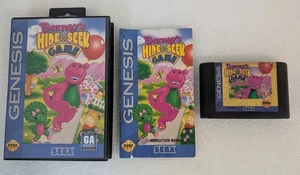 Barney's Hide & Seek Game (Sega Genesis, 1993) with Manual - Picture 1 of 19