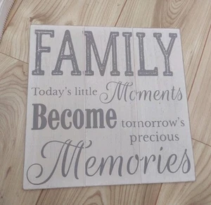 SHABBY CHIC PLAQUE, NEW- HOUSEHOLD - Picture 1 of 1