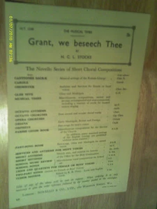 [Q9A] NOTEN 1947 "GRANT, WE BEECH YOU" VON H C L STOCK M.T. 1249 - Bild 1 von 1