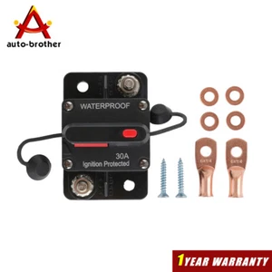 Manual Reset Switch Circuit Breaker Audio Fuse 30A-300A Amp 12V-48V DC Car Boat - Picture 1 of 20