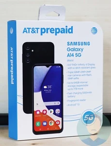 New & Factory Sealed AT&T Samsung Galaxy A14 5G Smartphone - Afbeelding 1 van 3