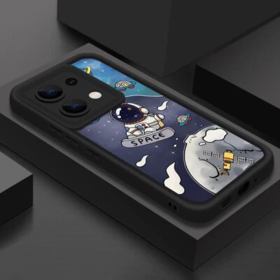 Astronaut Silicone Case For Xiaomi 13T 14T Poco F6 X5 X6 Redmi Note 13 12 11 Pro - Image 1 of 4