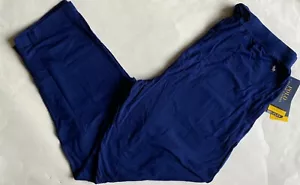 NWT Mens Polo Ralph Lauren Lux Cotton 4D-Flex Slim Pajama Lounge Pants Blue XL - Picture 1 of 2